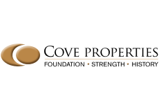 The Cove Properties logo with the words Foundation Strength History.