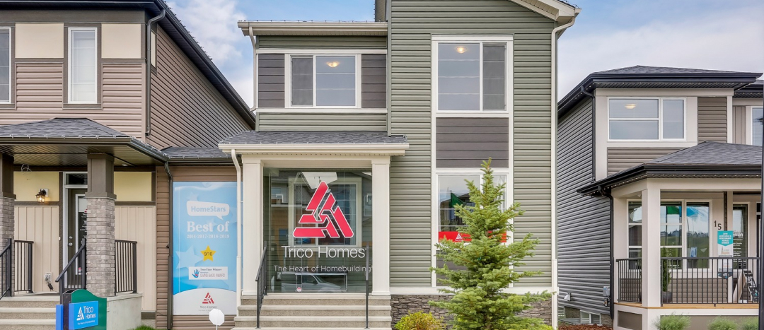 The Trico Homes laned home showhome in Wolf Willow.