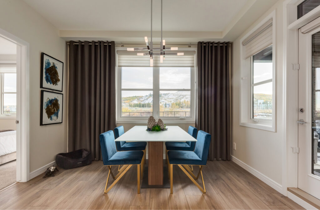 dining room in a cove properties condo